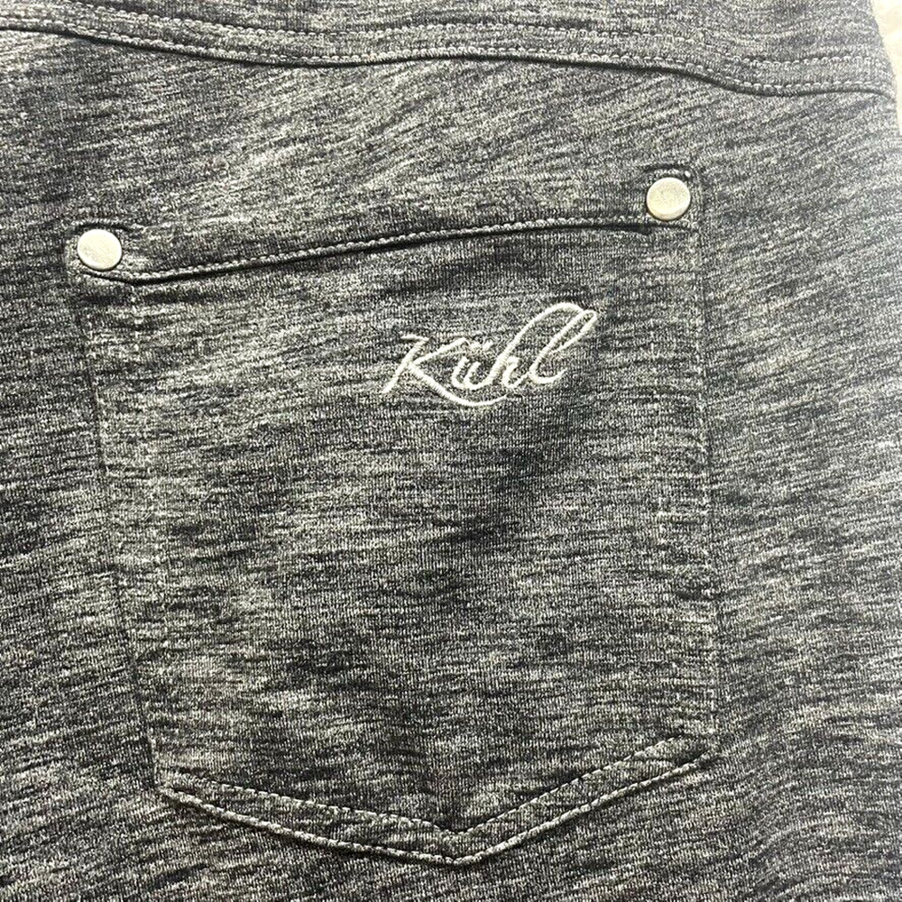 Kuhl Sweatpants Womens 10 Gray Nova Cargo Drawstring Lounge Hiking Outdoor Run - Picture 7 of 14